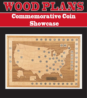 Commemorative Coin Showcase Woodworking Plan